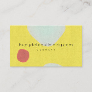 Aquarellfarbe abstrakt Rupydetequila Visitenkarte