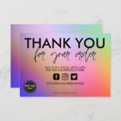 Aquarellfarbe Abstrakt Vielen Dank Media Insert (Vorne/Hinten)