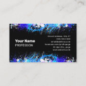 Aquarellfarbe abstrakte Visitenkarte (Rückseite)