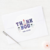 Aquarellfarbe Außenfläche Danke Aufkleber (Umschlag)