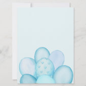 Aquarellfarbe Baby Wait Kinderdusche Einladung (Rückseite)