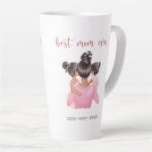Aquarellfarbe Beste Mama je Personalisiert Milchtasse (Rechte Ecke)