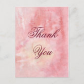 Aquarellfarbe Danke Karte (Vorderseite)