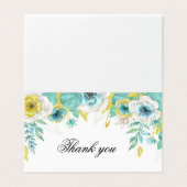 Aquarellfarbe Danke Karte (Außenseite Aufgefaltet)