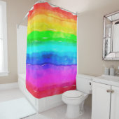 Aquarellfarbe Duschvorhang (Beispiel)