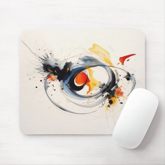 Aquarellfarbe Farbe Doodle Mousepad (Mit Mouse)
