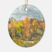 Aquarellfarbe für Herbst Keramik Ornament (Links)