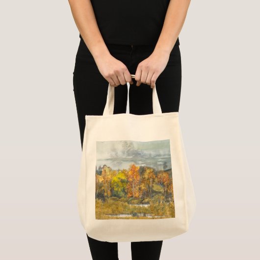 Aquarellfarbe für Herbst Tragetasche (Vorderseite (Produkt))