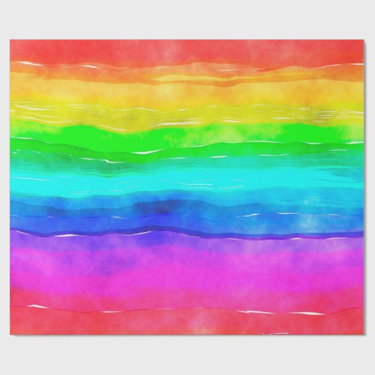 Aquarellfarbe Geschenkpapier (Flach)