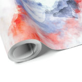 Aquarellfarbe Geschenkpapier (Rolleneckpunkt)