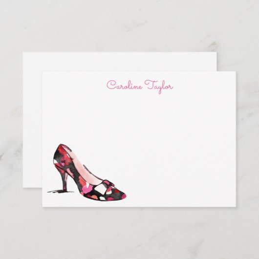 Aquarellfarbe Hoch gehärtete Designer Personalisie Dankeskarte (Vorne/Hinten)