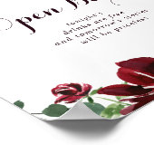 Aquarellfarbe Illustrierte Hochzeit im Herbst Offe Poster (Ecke)