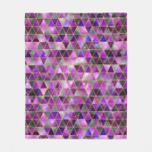 Aquarellfarbe Isometrisch mit Gold und Marmorgalax Fleecedecke (Vorderseite)