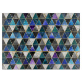 Aquarellfarbe Isometrisch mit Gold und Marmorgalax Schneidebrett (Vorderseite)