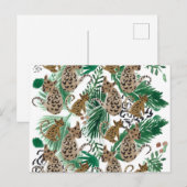 Aquarellfarbe Jaguar Illustration Animal Print Postkarte (Vorne/Hinten)