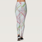 Aquarellfarbe Kariert Leggings (Rückseite)