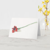 Aquarellfarbe Karte (Gelbe Blume)