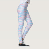 Aquarellfarbe Künstliche Pastellfarbe Leggings (Rechts)