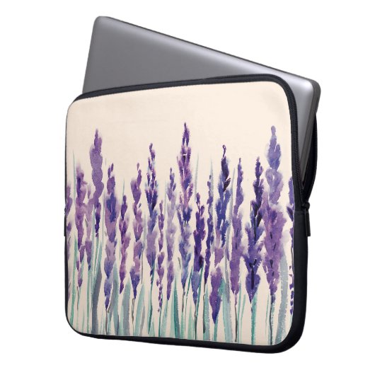 Aquarellfarbe Laptopschutzhülle (Vorderseite Links)