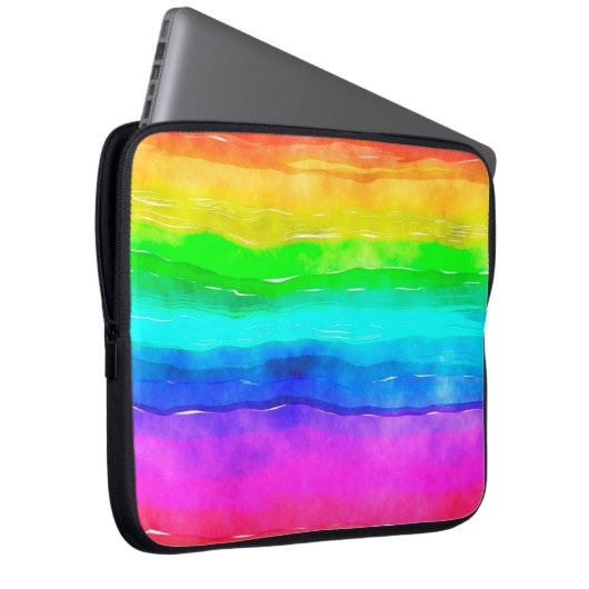 Aquarellfarbe Laptopschutzhülle (Vorne Rechts)