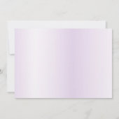 Aquarellfarbe Lila Floral Save the Date (Rückseite)