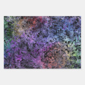 Aquarellfarbe Lila Regenbogen Geschenkpapier Set (Vorderseite 3)