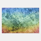 Aquarellfarbe Lila Regenbogen Geschenkpapier Set (Vorderseite 2)