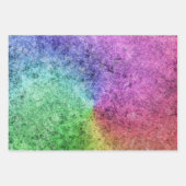 Aquarellfarbe Lila Regenbogen Geschenkpapier Set (Vorderseite)