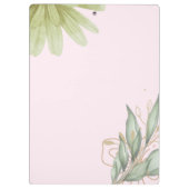 Aquarellfarbe mit Schrift, Klemmbrett (Rückseite)