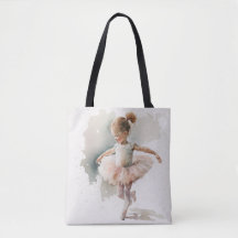 Aquarellfarbe, niedliche Ballerina in einem rosa K