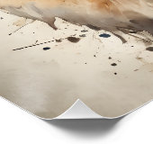 Aquarellfarbe Nr. 4 Poster (Ecke)