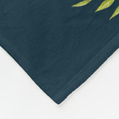 Aquarellfarbe Orange Lily Illustration Dunkeltürki Fleecedecke (Ecke)