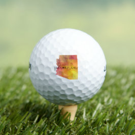 Aquarellfarbe Phoenix Arizona Golfball