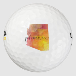 Aquarellfarbe Phoenix Arizona Golfball