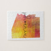 Aquarellfarbe Phoenix Arizona Puzzle (Horizontal)