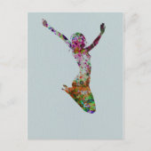 Aquarellfarbe Postkarte (Vorderseite)