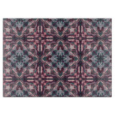 Aquarellfarbe Rosa Azulejo Spanischer Film Schneidebrett (Vorderseite)