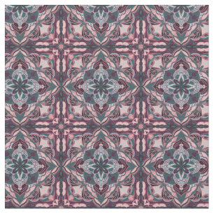Aquarellfarbe Rosa Azulejo Spanischer Film Stoff