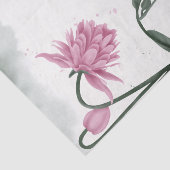 Aquarellfarbe Rosa Bell Blume Blumendekoupage Seidenpapier (Ausschnitt)