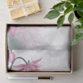 Aquarellfarbe Rosa Bell Blume Blumendekoupage Seidenpapier (Geschenk)