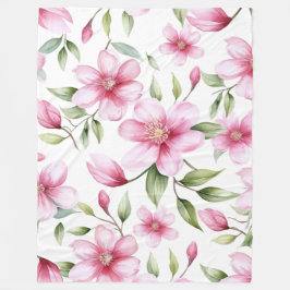 Aquarellfarbe Rosa Bläschen Fleecedecke