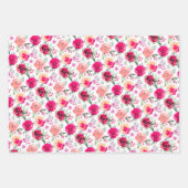 Aquarellfarbe Rosa Bläschen Geschenkpapier Set (Vorderseite 2)
