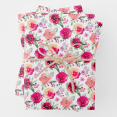 Aquarellfarbe Rosa Bläschen Geschenkpapier Set (Beispiel)
