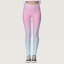 Aquarellfarbe Rosa Blau Leggings