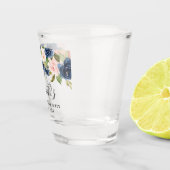 Aquarellfarbe Rosa Blauer Junggeselinnen-Abschied Schnapsglas (Rechts)