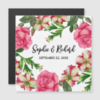 Aquarellfarbe Rosa Blume Illustration