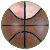 Aquarellfarbe Rosa Blumenuntergrund Basketball (Rechts)