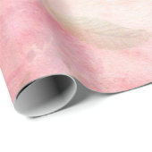 Aquarellfarbe Rosa Blumenuntergrund Geschenkpapier (Rolleneckpunkt)