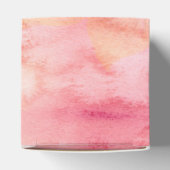 Aquarellfarbe Rosa Blumenuntergrund Geschenkschachtel (Oben)