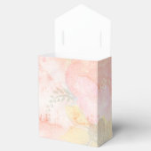 Aquarellfarbe Rosa Blumenuntergrund Geschenkschachtel (Geöffnet)